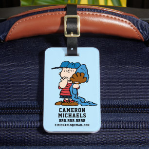 Erdnüsse   Linus in seinem Baseballgestänge Gepäckanhänger