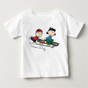 Erdnüsse   Linus & Lucy Sled Riding Baby T-shirt