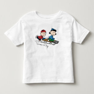 Erdnüsse Linus & Lucy Sled Riding Kleinkind T-shirt