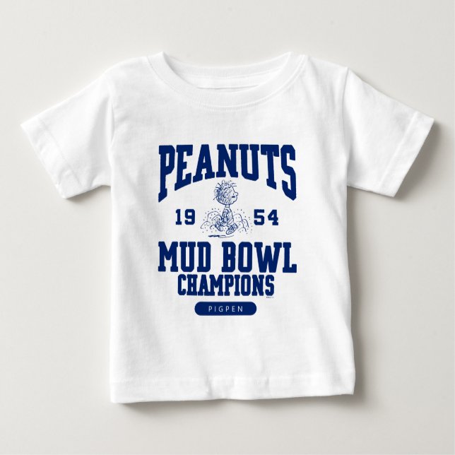 Erdnüsse | Linus Mud Bowl Champions 1954 Baby T-shirt (Vorderseite)