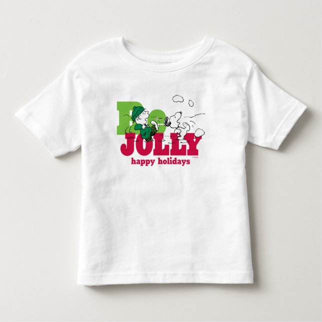 Erdnüsse | Linus & Snoopy Be Jolly Kleinkind T-shirt (Vorderseite)