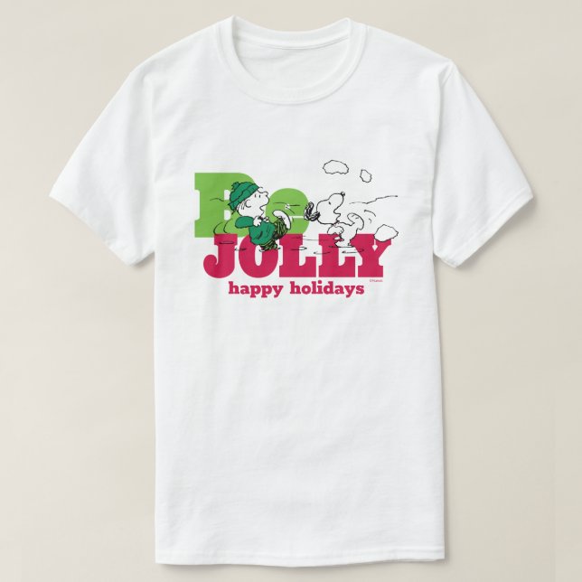Erdnüsse | Linus & Snoopy Be Jolly T-Shirt (Design vorne)
