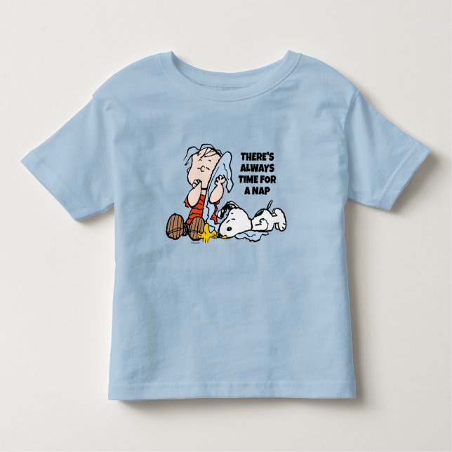 Erdnüsse | Linus, Snoopy und Holzschnitzerei Kleinkind T-shirt (Vorderseite)