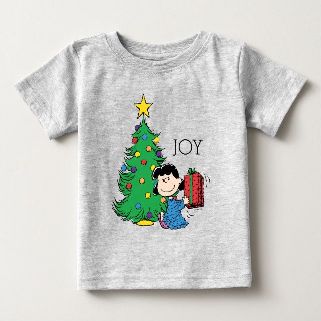 Erdnüsse | Lucy Christmas Tree Baby T-shirt (Vorderseite)