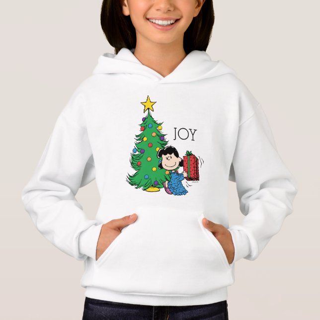Erdnüsse | Lucy Christmas Tree Hoodie (Vorderseite)