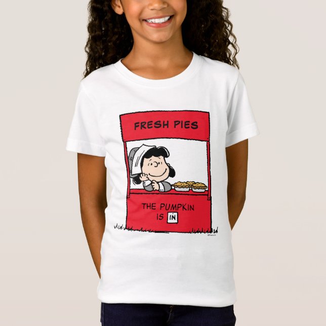Erdnüsse | Lucy Pilgrim Pie Stand T-Shirt (Vorderseite)