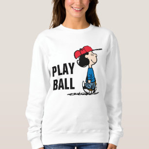 Erdnüsse   Lucy Playing Baseball Sweatshirt