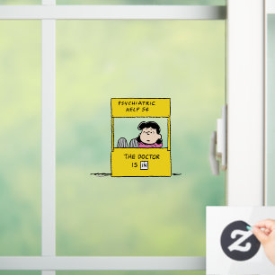 Erdnüsse Lucy und der Arzt ist in Fensteraufkleber