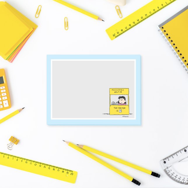 Erdnüsse | Lucy und der Arzt ist in Post-it Klebezettel (Von Creator hochgeladen)