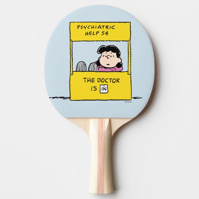 Erdnüsse | Lucy und der Arzt ist in Tischtennis Schläger (Vorderseite)