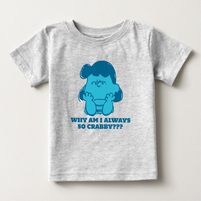 Erdnüsse | Lucy Wer sagt, ich bin Crabby? Baby T-shirt (Vorderseite)