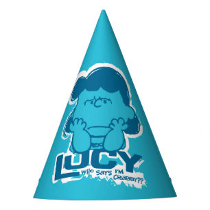Erdnüsse Lucy Wer sagt, ich bin Crabby? Partyhütchen