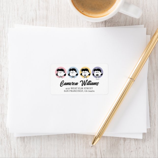 Erdnüsse | Lucy's Faces Adressaufkleber (Insitu)