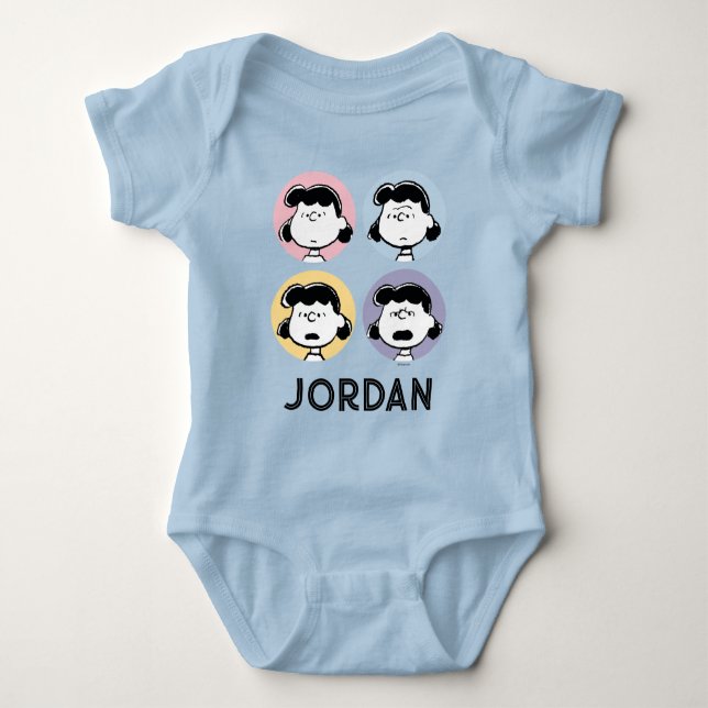 Erdnüsse | Lucy's Faces Baby Strampler (Vorderseite)