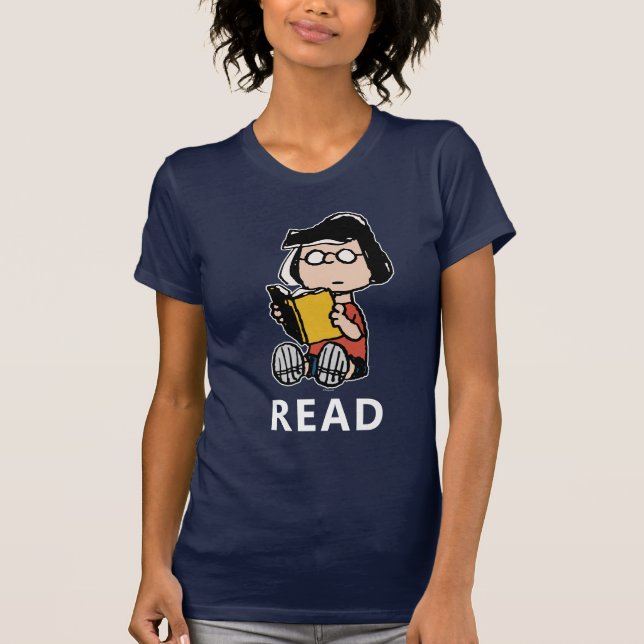 Erdnüsse | Marcie Lesen T-Shirt (Vorderseite)