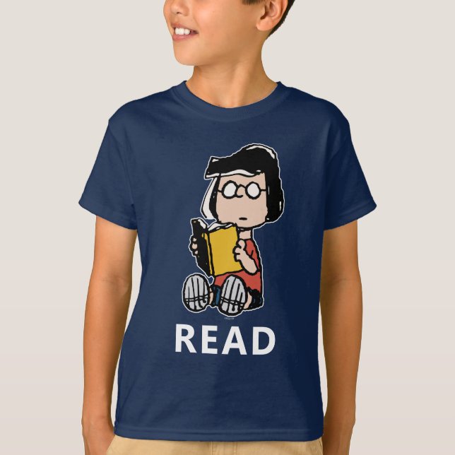 Erdnüsse | Marcie Lesen T-Shirt (Vorderseite)