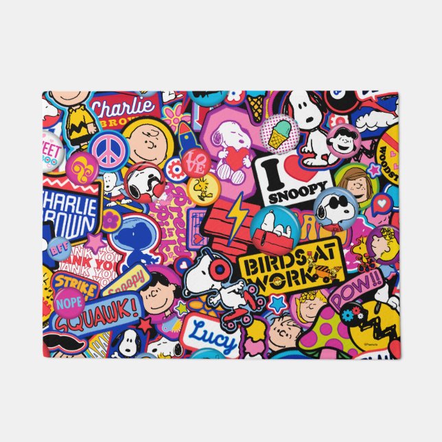 Erdnüsse | Mixtape Patch Pattern Fußmatte (Vorderseite)