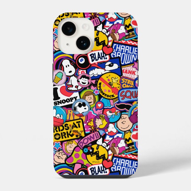 Erdnüsse | Mixtape Patch Pattern iPhone Hülle (Rückseite)