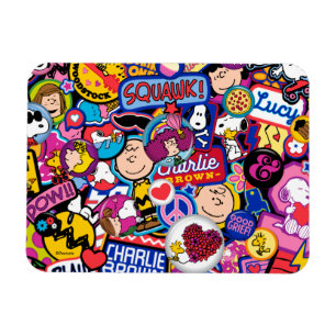 Erdnüsse   Mixtape Patch Pattern Magnet