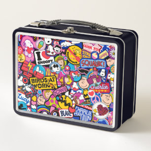 Erdnüsse   Mixtape Patch Pattern Metall Brotdose