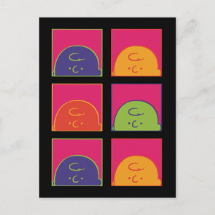 Erdnüsse   Moderne Pop Art ist Charlie Brown Postkarte