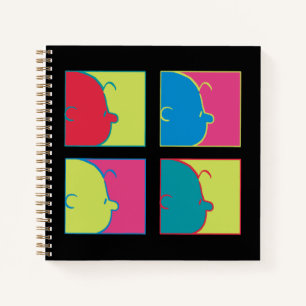 Erdnüsse   Moderner Pop Art Charlie Brown Notizbuch