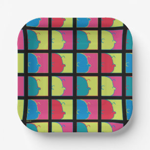 Erdnüsse   Moderner Pop Art Charlie Brown Pappteller