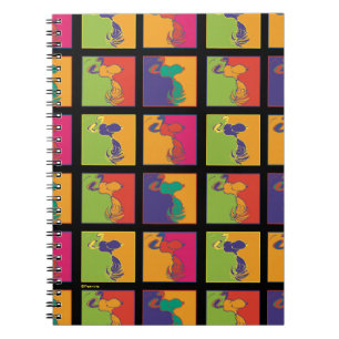 Erdnüsse   Moderner Pop Art Snoopy Notizblock