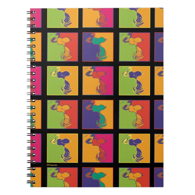 Erdnüsse | Moderner Pop Art Snoopy Notizblock (Vorderseite)