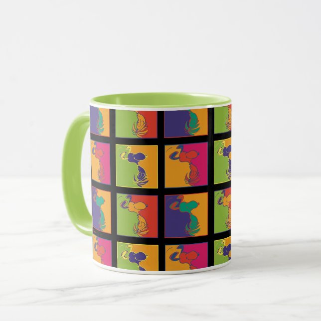 Erdnüsse | Moderner Pop Art Snoopy Tasse (Vorderseite Links)