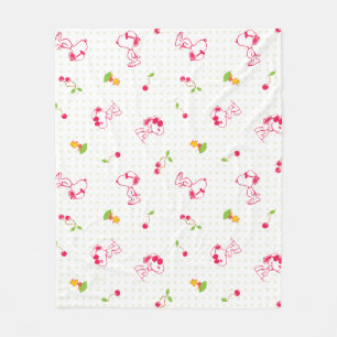 Erdnüsse   Muster für Snoopy und Holzfaser Fleecedecke