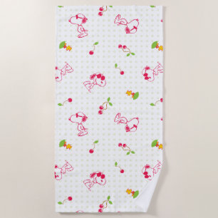 Erdnüsse   Muster für Snoopy und Holzfaser Strandtuch