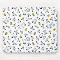Erdnüsse | Muster für Snoopy & Woodstock B&W-Blume
