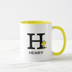 Erdnüsse   Name des Holzbestands und Monogramm H Tasse