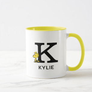 Erdnüsse   Name des Holzbestands und Monogramm K Tasse