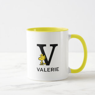 Erdnüsse   Name des Holzbestands und Monogramm V Tasse
