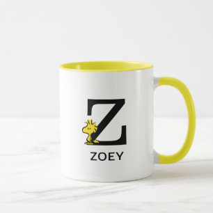 Erdnüsse Name des Holzbestands und Monogramm Z Tasse