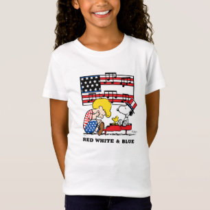 Erdnüsse   Patriotic Schroeder, Woodstock & Snoopy T-Shirt
