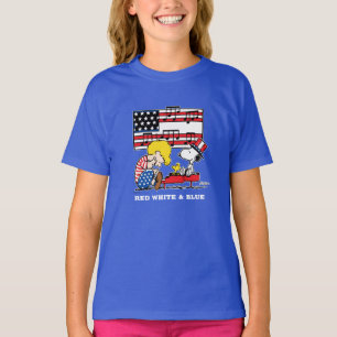 Erdnüsse   Patriotic Schroeder, Woodstock & Snoopy T-Shirt