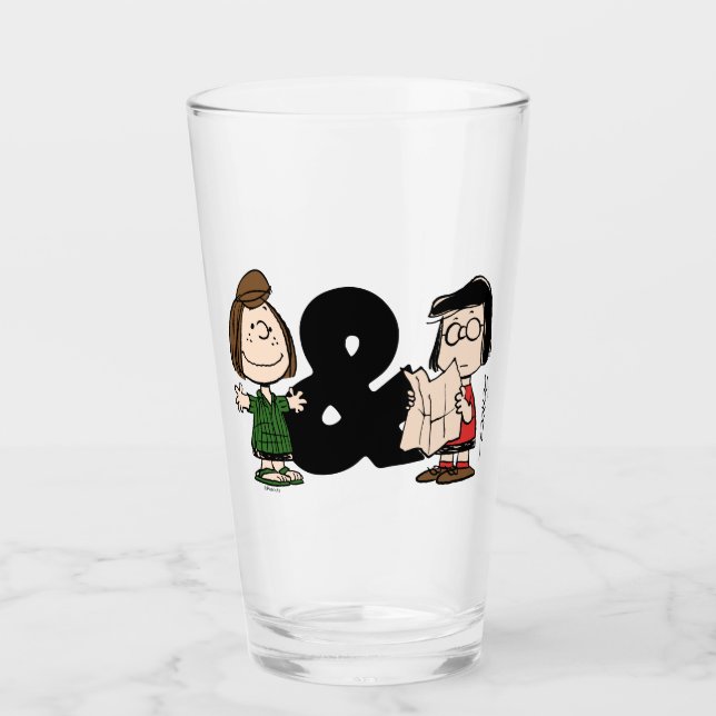 Erdnüsse | Peppermint Patty & Marcie Glas (Vorderseite)