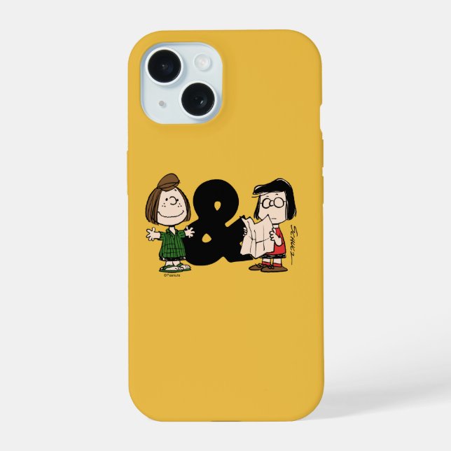 Erdnüsse | Peppermint Patty & Marcie iPhone 15 Hülle (Rückseite)