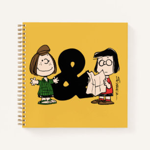 Erdnüsse Peppermint Patty & Marcie Notizbuch