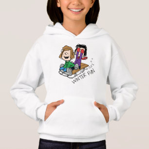 Erdnüsse   Peppermint Patty & Marcie Sled Riding Hoodie
