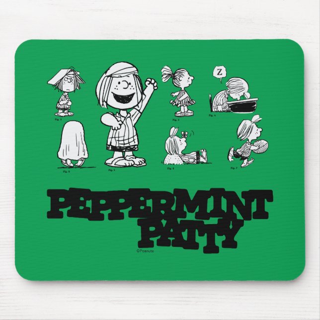 Erdnüsse | Peppermint Patty Mousepad (Vorne)