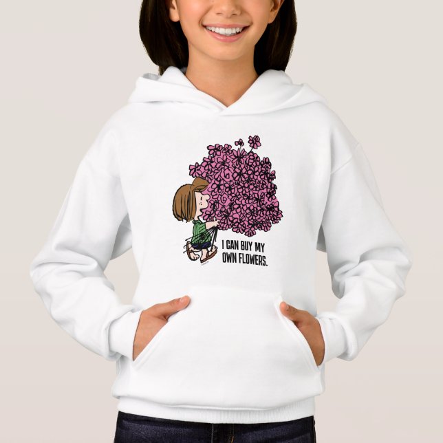 Erdnüsse | Peppermint Patty Pink Bouquet Hoodie (Vorderseite)