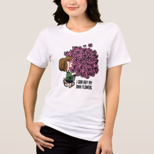 Erdnüsse   Peppermint Patty Pink Bouquet Tri-Blend Shirt