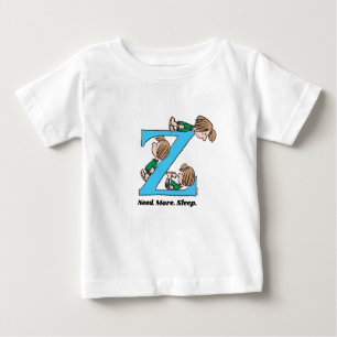 Erdnüsse Peppermint Patty Sleepy Z Baby T-shirt