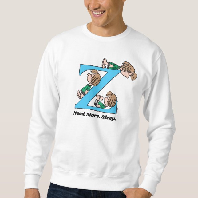 Erdnüsse | Peppermint Patty Sleepy Z Sweatshirt (Vorderseite)