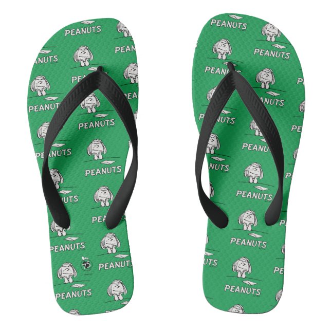 Erdnüsse | Peppermint Patty Thoughts Flip Flops (Fußbett)