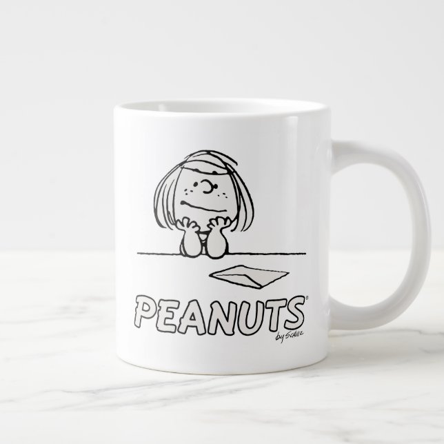 Erdnüsse | Peppermint Patty Thoughts Jumbo-Tasse (Rechts)